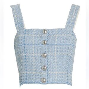 INTERMIX Intermix Cotton Tweed Tank Top